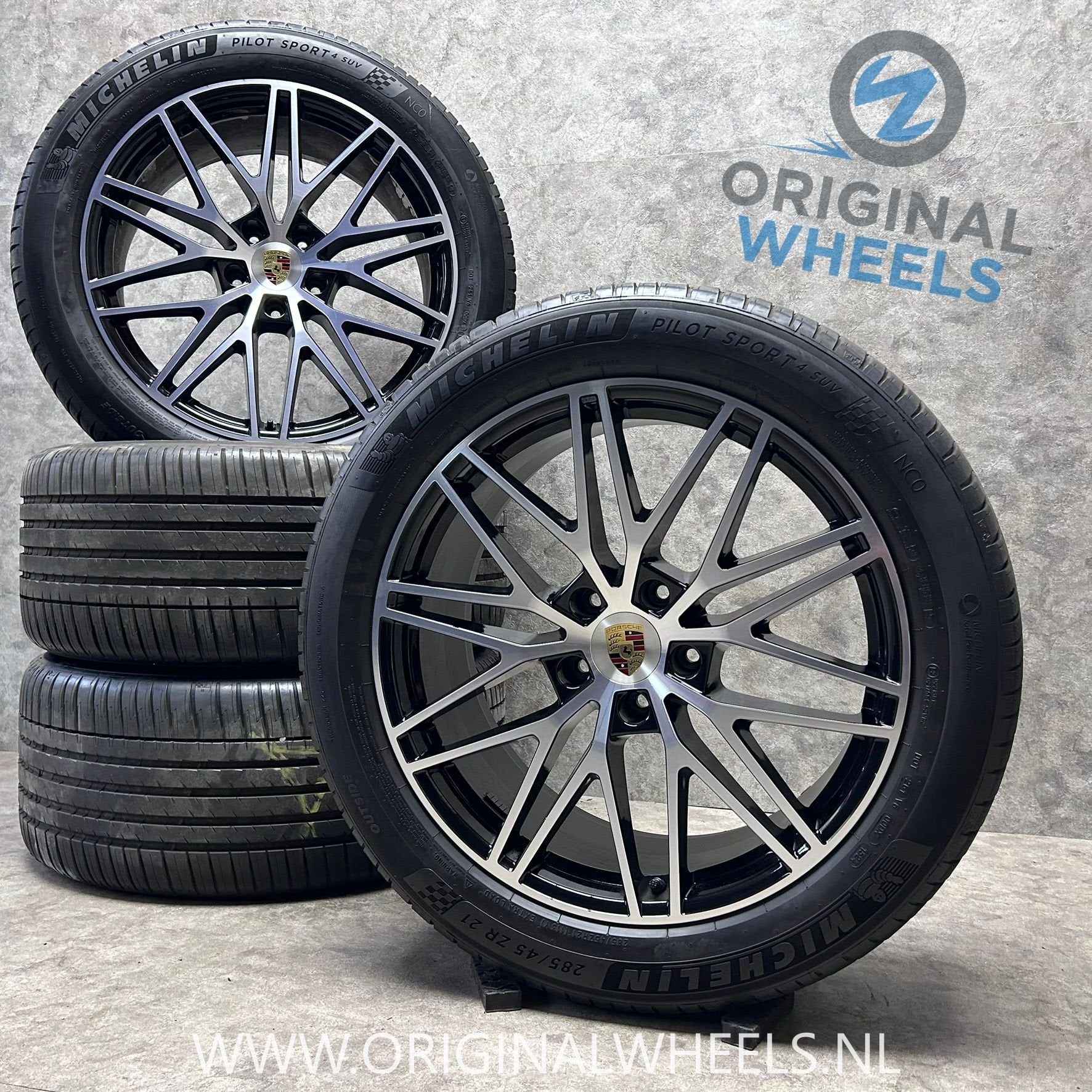 21 inch originele velgen + zomerbanden Porsche Cayenne Coupe, Gebruikt, -, 285 mm, -
