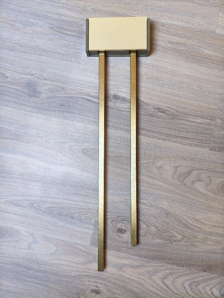 Vintage Friedland York C-963 Deurbel / Koperen Buisgong, Ophalen, Gebruikt, Bedraad