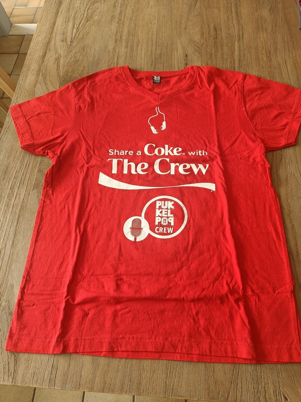 Coca Cola t-shirt Pukkelpop 2014 L, Ophalen, Rood