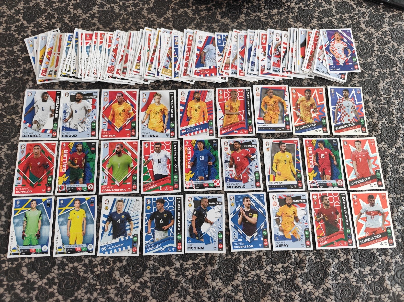 +-130 TOPPS voetbalkaarten uefa2024, Collections, Articles de Sport & Football, Enlèvement ou Envoi