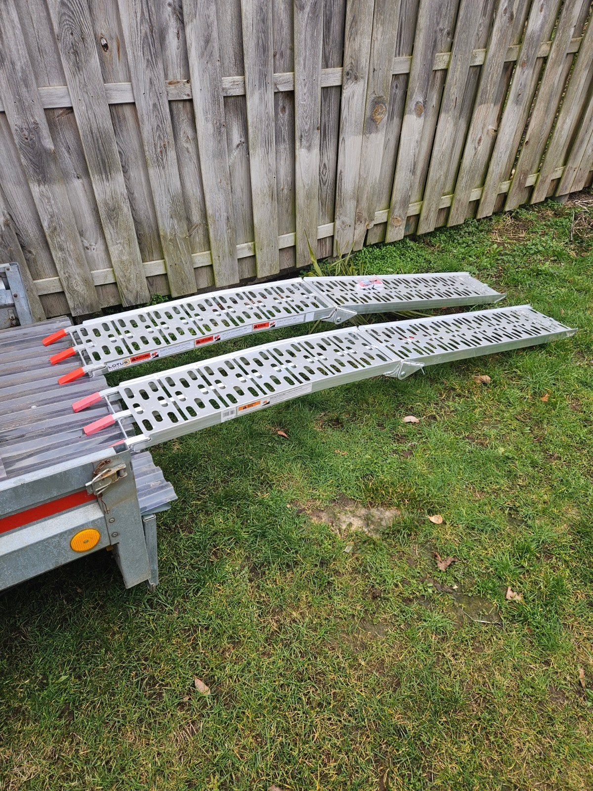 Rampes pliables en aluminium L = 226 cm Nouveau, Enlèvement