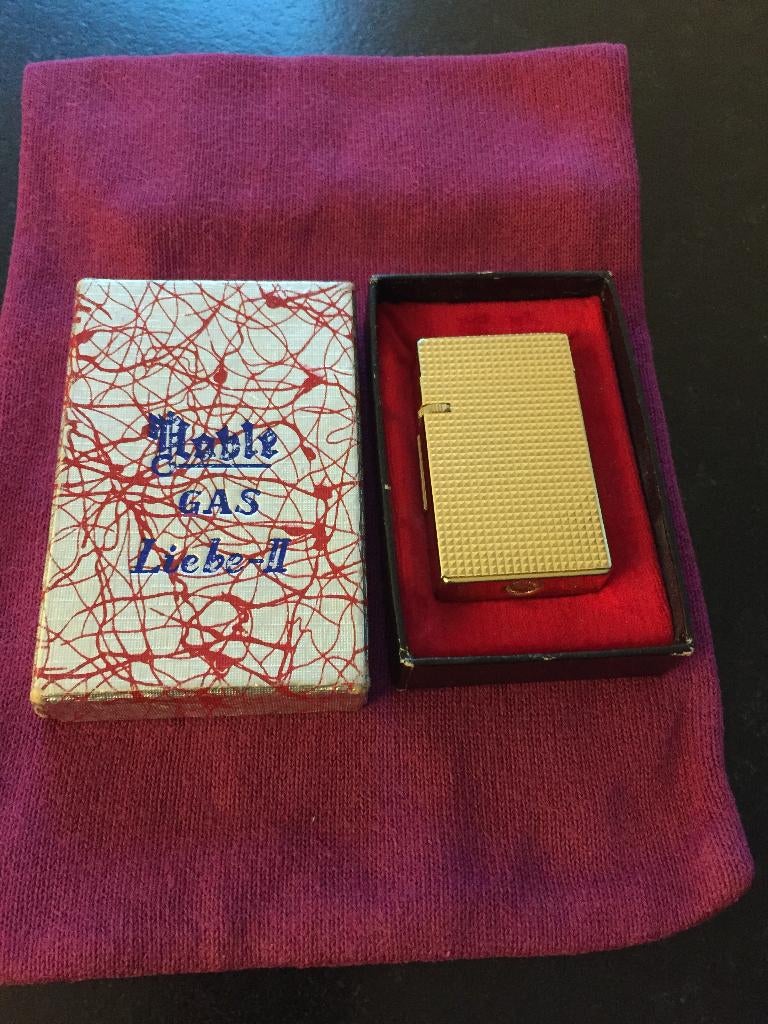 Vintage aanstekers Silver Match + Noble Gas Liebe-II (1965), Verzamelen, Ophalen, Aansteker