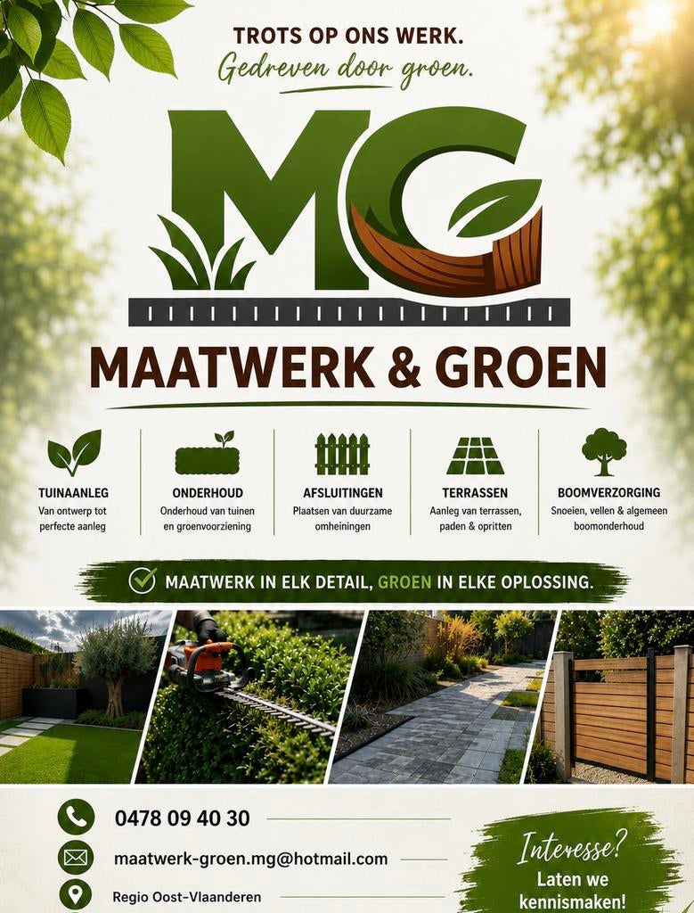 Onderhoud en aanleg, Ophalen, Zo goed als nieuw