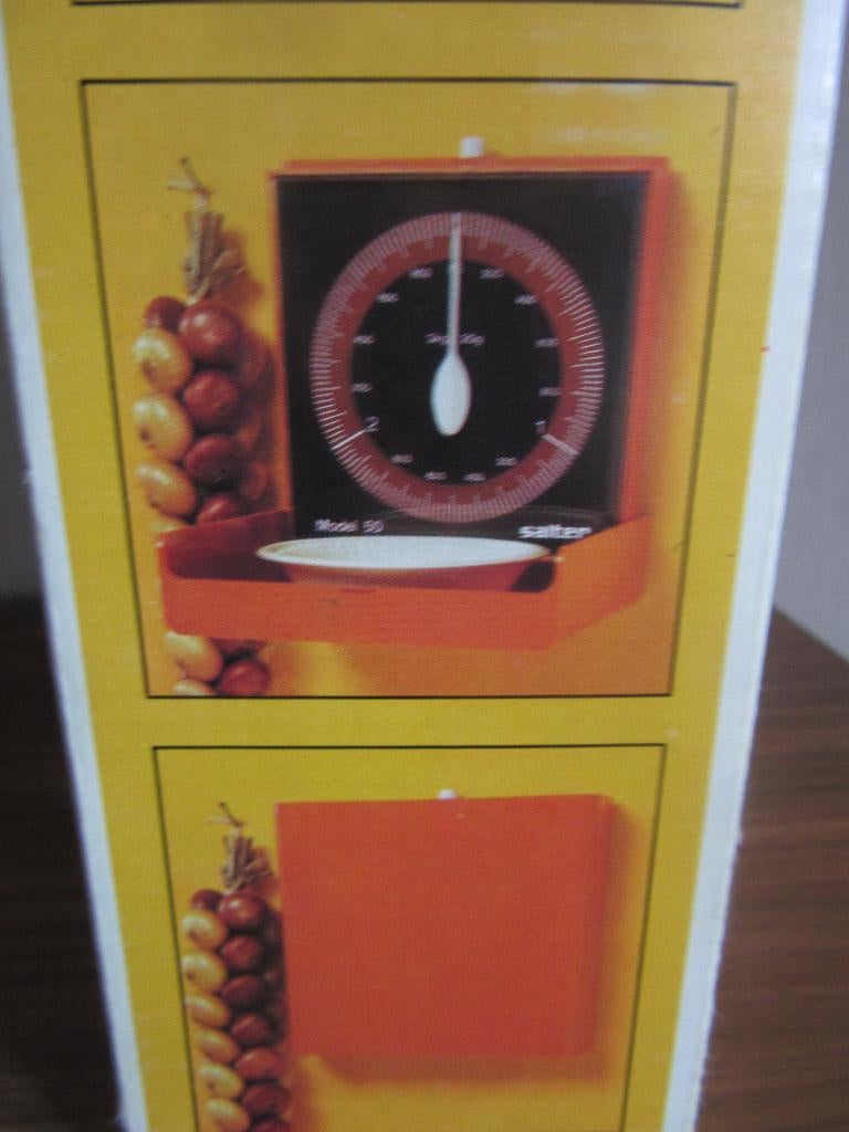 Weegschaal retro oranje zyliss salter model, Analogique, Enlèvement ou Envoi, Balance à suspension, Neuf