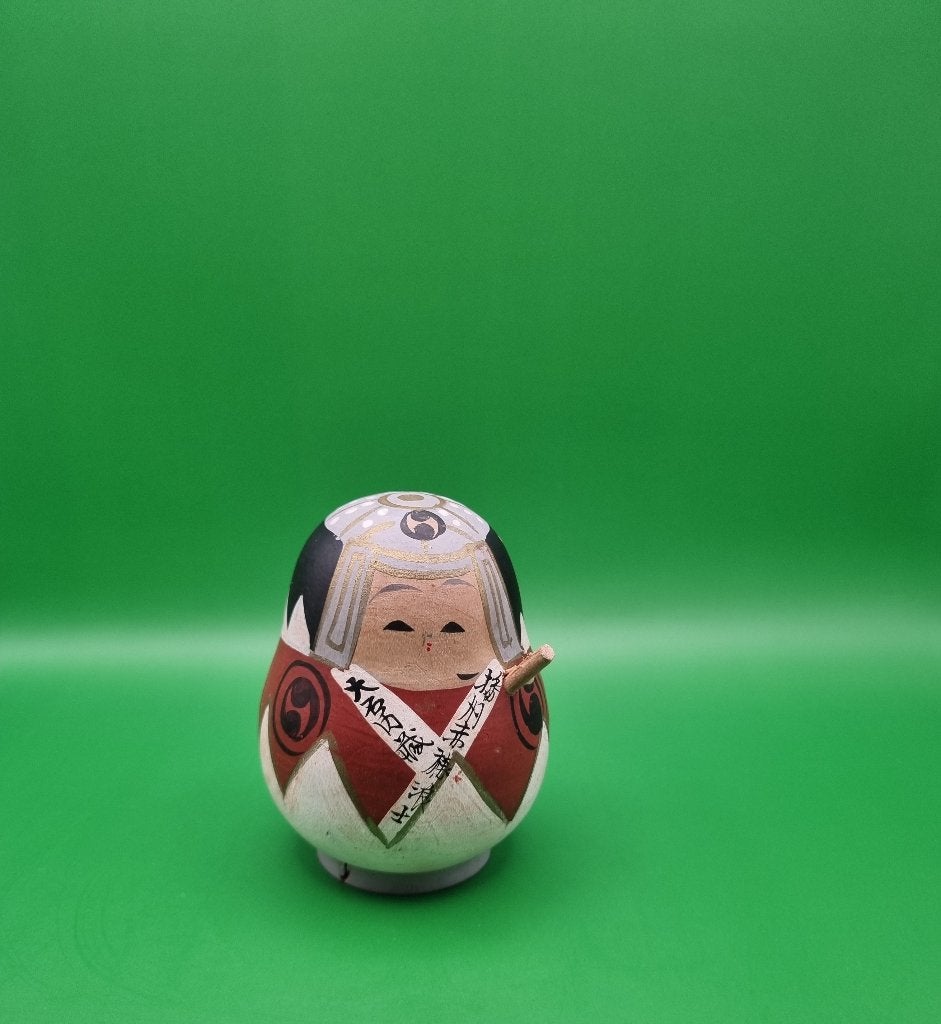 Kokeshi Okiagari-Koboshi d'époque, Antiquités & Art, Enlèvement ou Envoi, Japon, Bois, Poupée