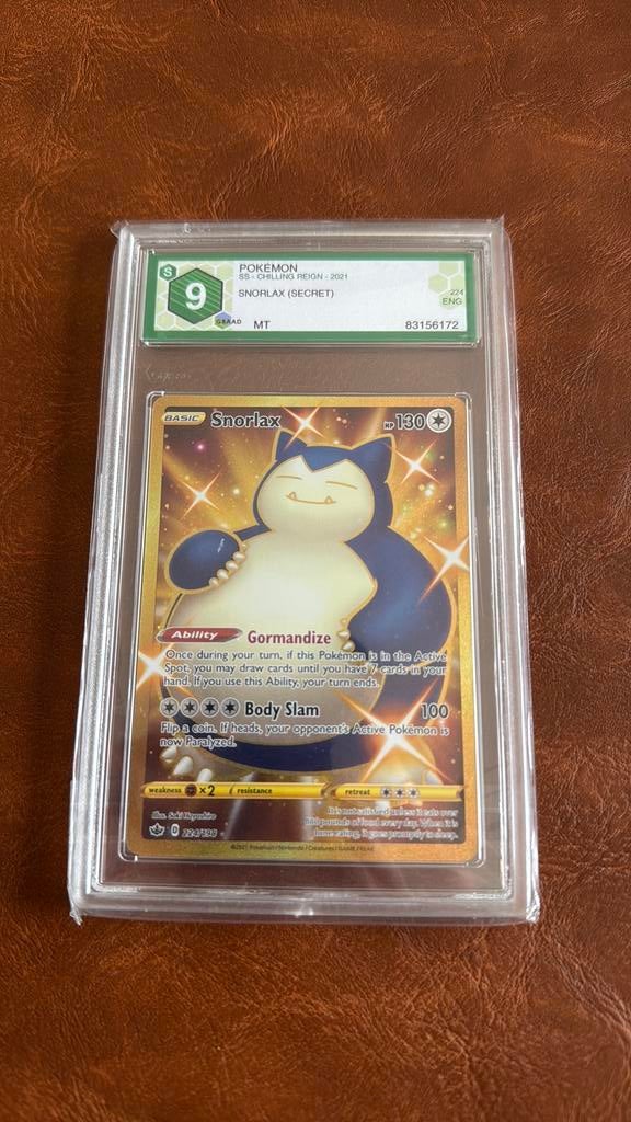 Te koop: Pokémon kaart Snorlax Secret (224/198), Ophalen, Zo goed als nieuw