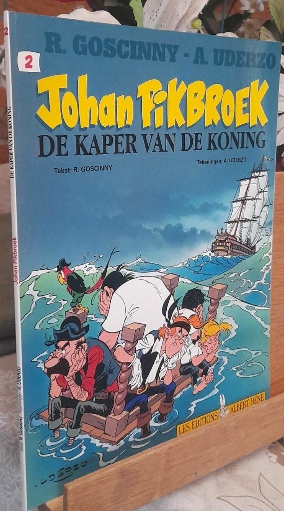 tekenaar asterix Johan pikbroek de kaper van de koning 2, Eén stripboek, Nieuw, Ophalen of Verzenden, Goscinny - Uderzo