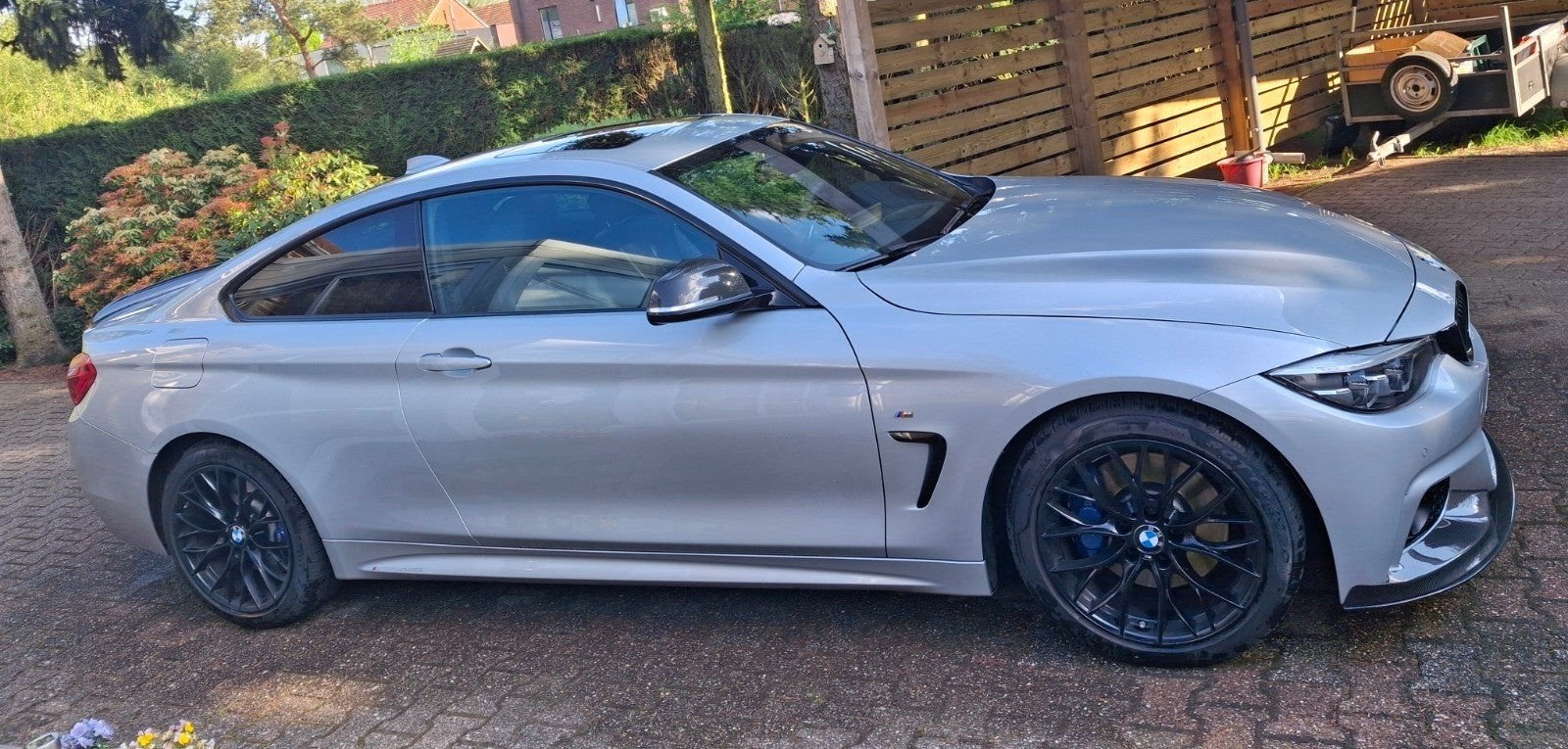 Bmw 420d coupe, Cuir, Argent ou Gris, Entretenue par le concessionnaire, Noir