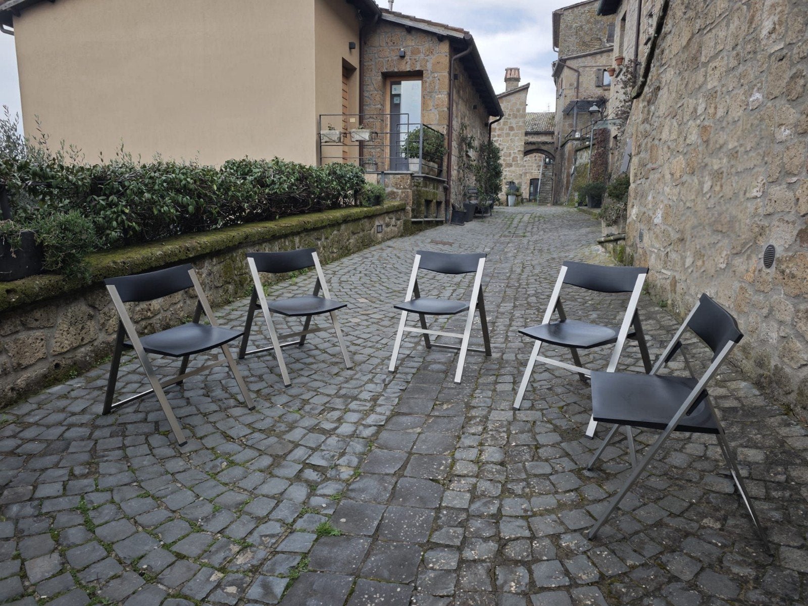 Chaises pliantes Tecno P08 Kolberg Justus (années 90), Antiquités & Art, Enlèvement