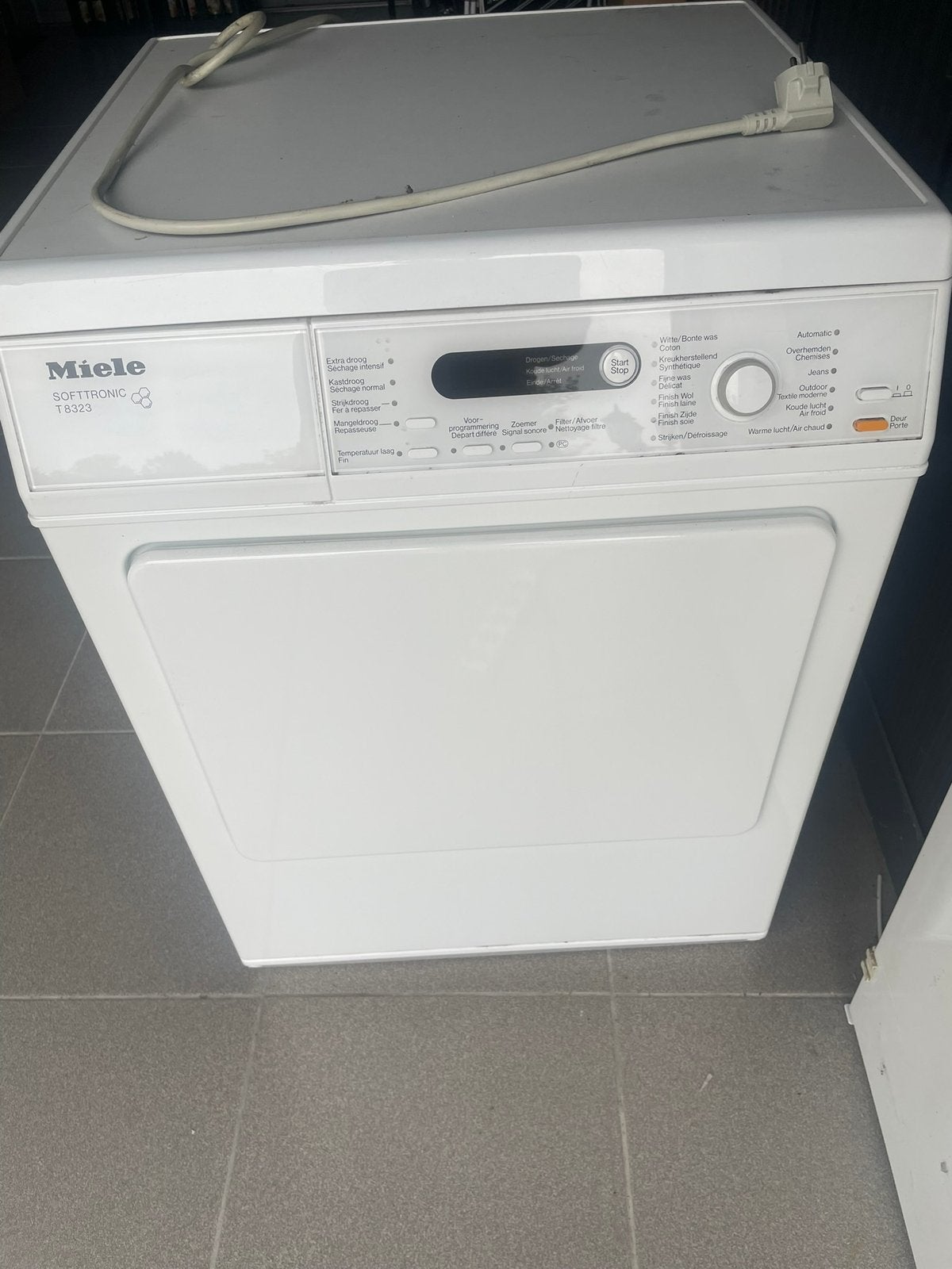 Droogkast miele, Ophalen, Gebruikt, Voorlader, Luchtafvoer