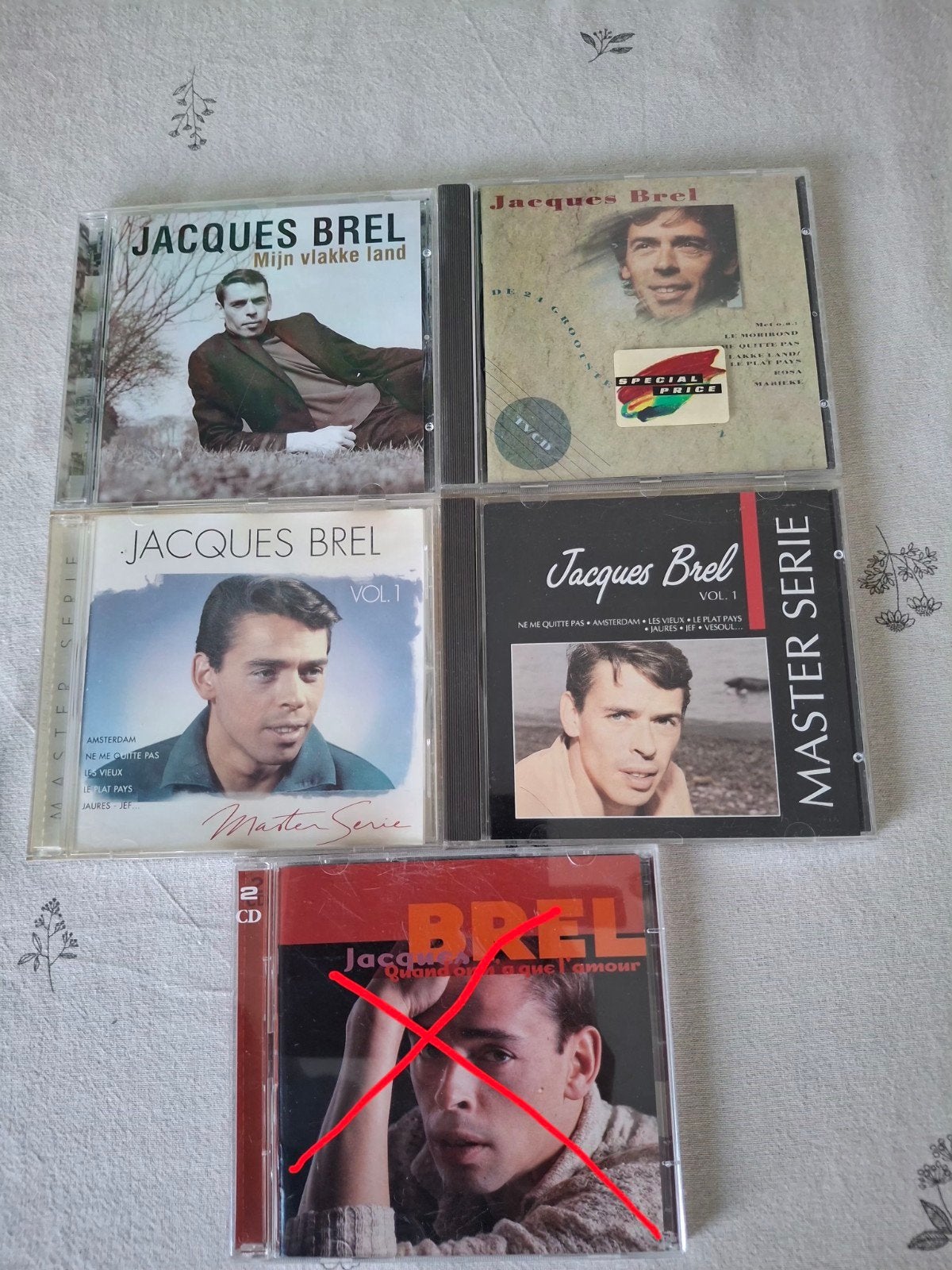 cds jacques brel 1.5 per cd, Cd's en Dvd's, Ophalen of Verzenden