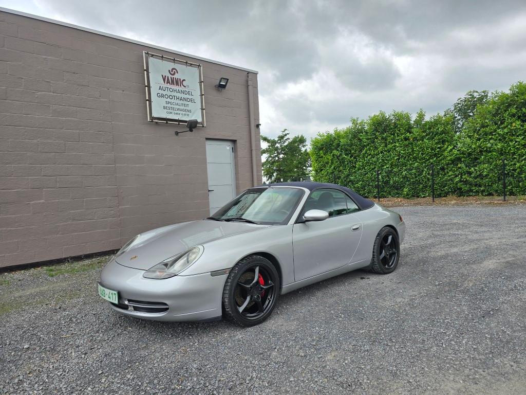 Porsche 996 Carrera 4 Cabrio , Manueel ! Collector !!, Autos, Cuir, Argent ou Gris, Achat, Entreprise