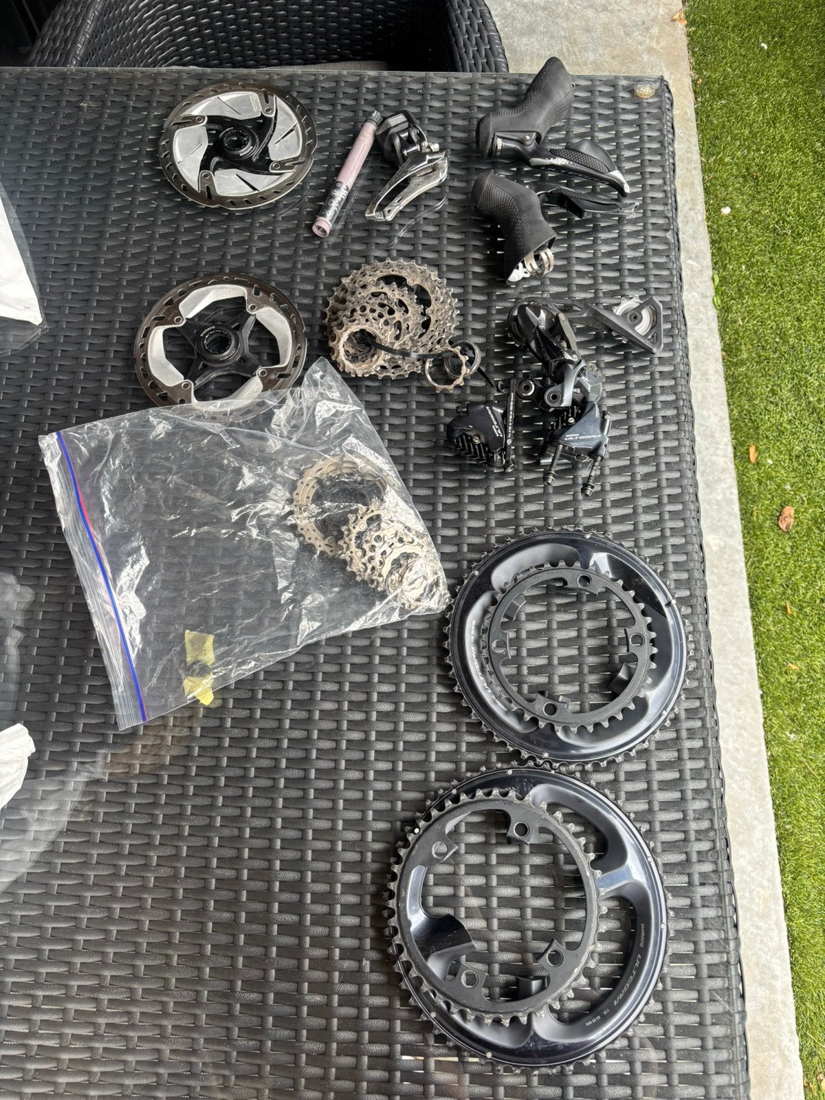Shimano Ultegra Di2 R8050  11speed onderdelen, Ophalen, Gebruikt