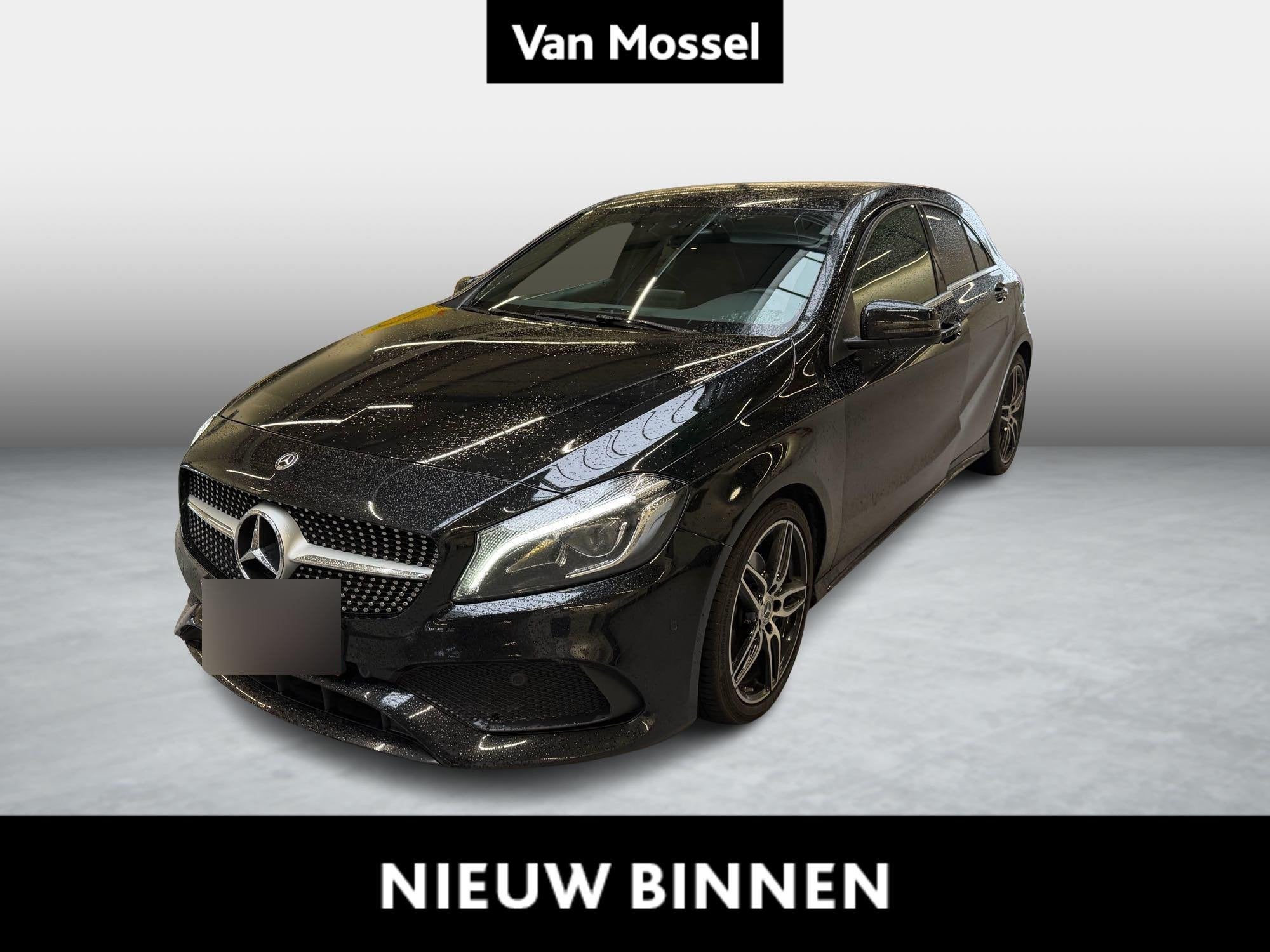 Mercedes-Benz A 180 + AMG LINE + LED + 1Y USED GARANTIE, Gebruikt, 4 cilinders, 1600 cc, Zwart