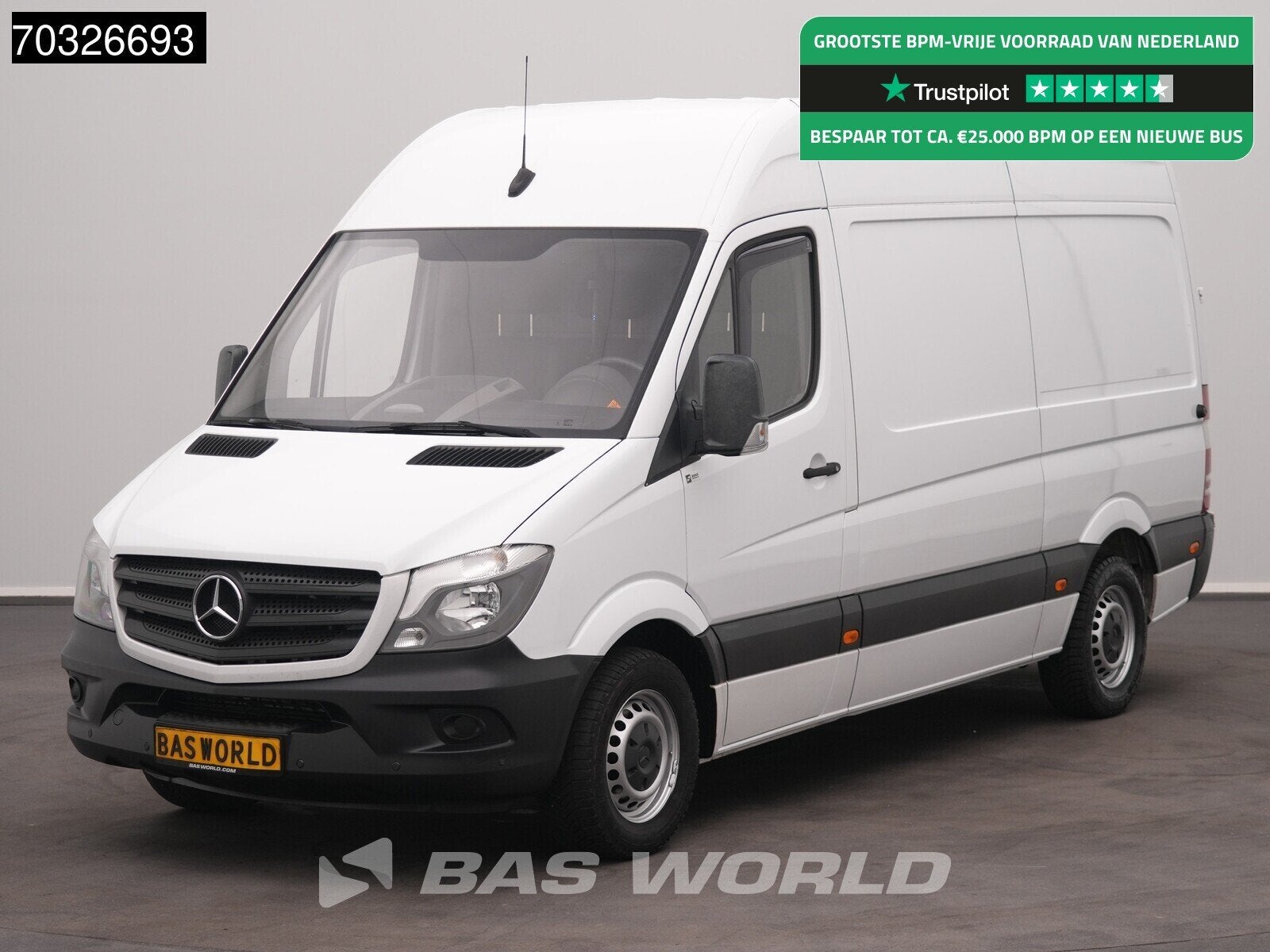 Mercedes Sprinter 314 CDI Automaat L2H2 Navi Airco Cruise Ca, Auto's, Automaat, Stof, Gebruikt, Euro 6