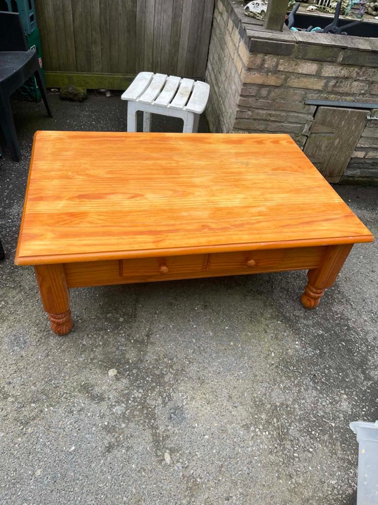 Grenen salontafel, Ophalen, Zo goed als nieuw