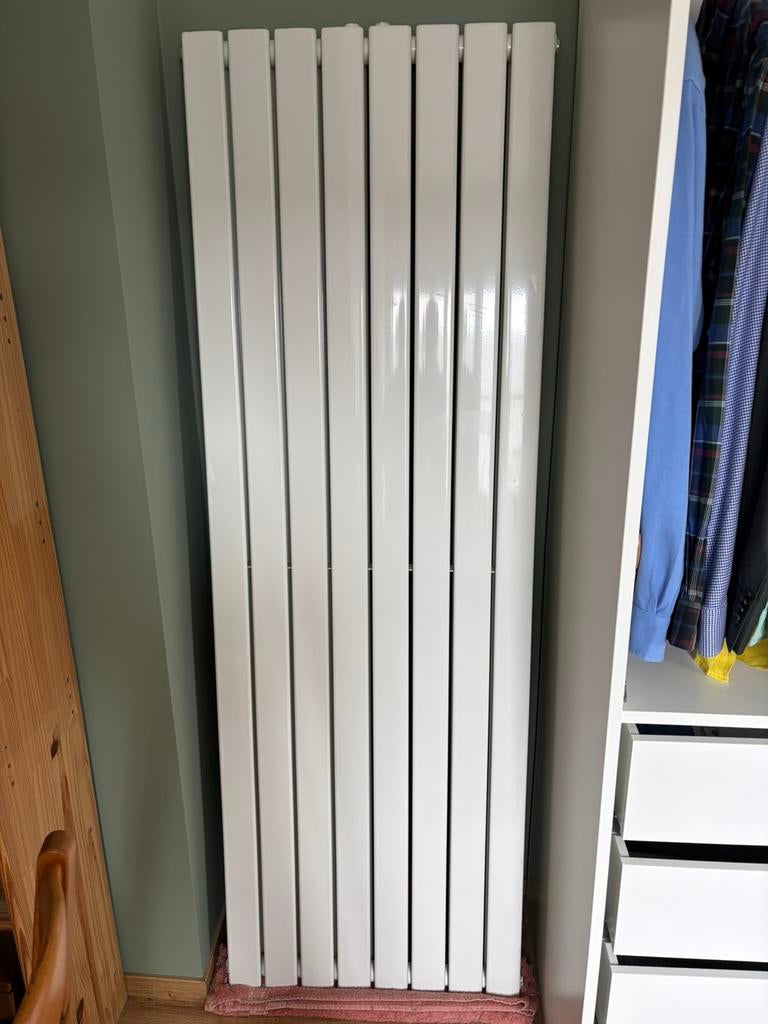 Verticale designradiator wit - Afm. H1800 x B610 - 2290 Watt, Ophalen, Radiator, Nieuw, 60 tot 150 cm