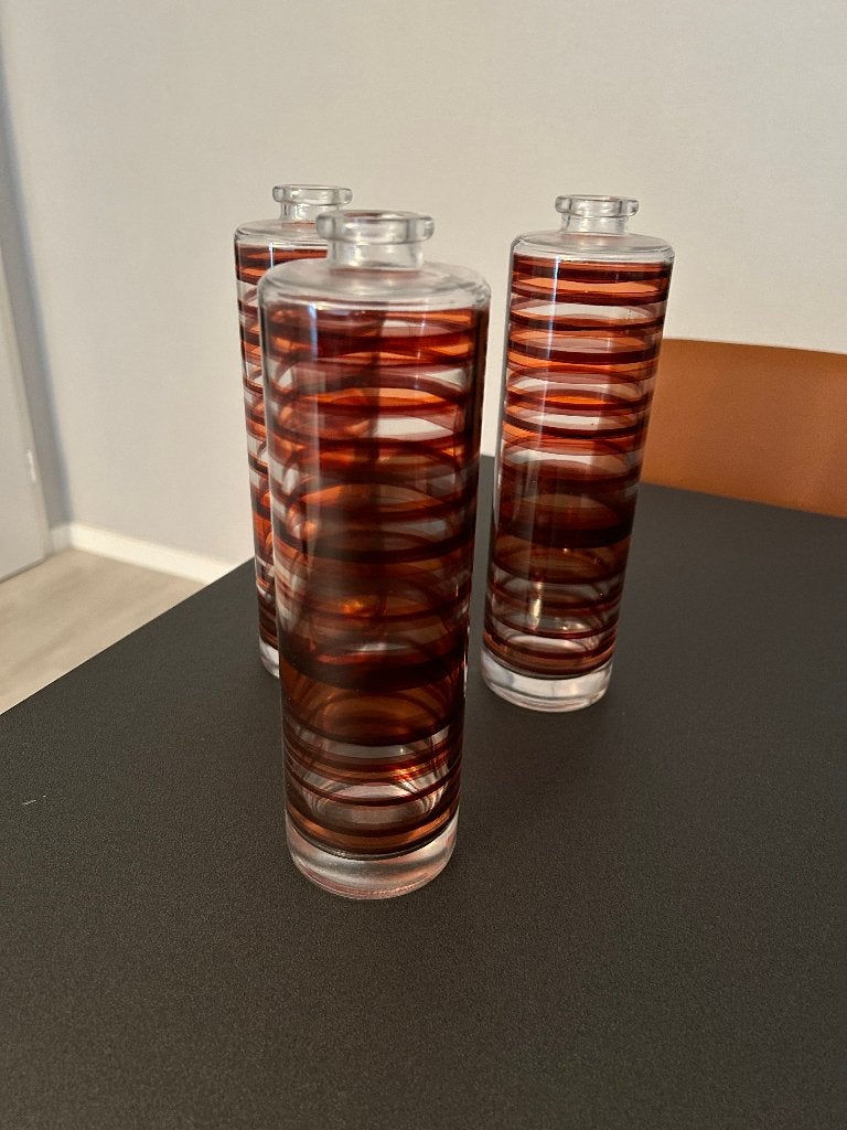 Decoratieve vazen (3 stuks), Maison & Meubles, Accessoires pour la Maison | Vases, Enlèvement, Comme neuf, Orange, Verre