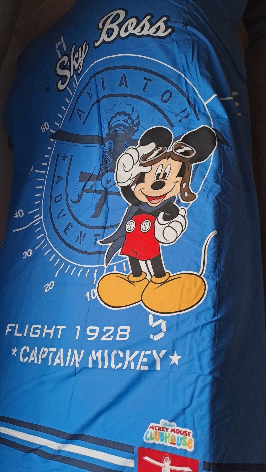 Housse de couette Mickey réversible pour  1personne, Huis en Inrichting, Ophalen, Omkeerbaar