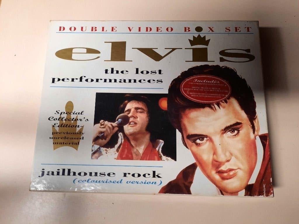 Coffret VHS Elvis Lost Performances/Jailhouse Rock - Coffret, Enlèvement ou Envoi, Tous les âges, Coffret, Utilisé