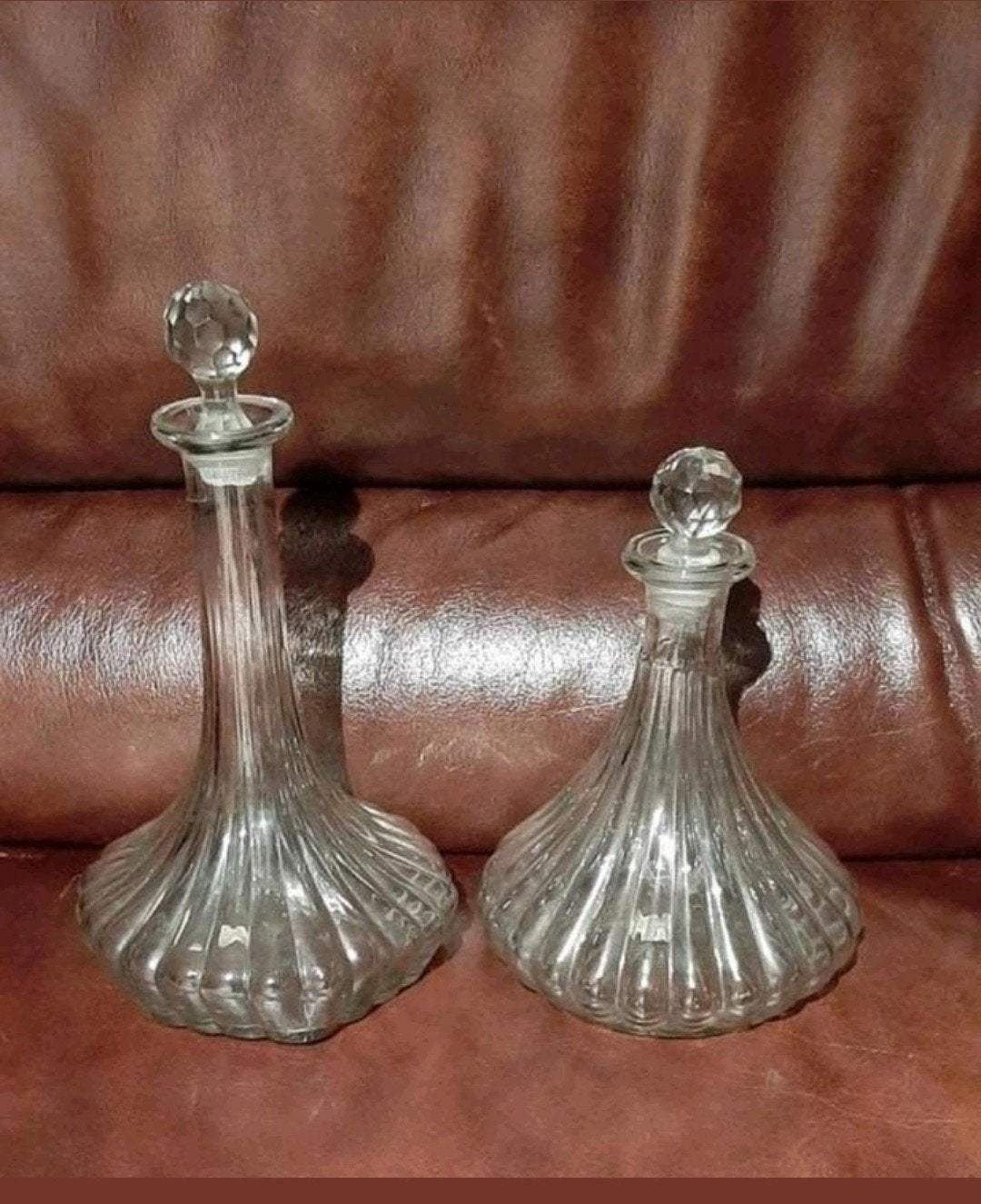 Vintage Franse Karaf mooi geslepen Kristal, Ophalen of Verzenden