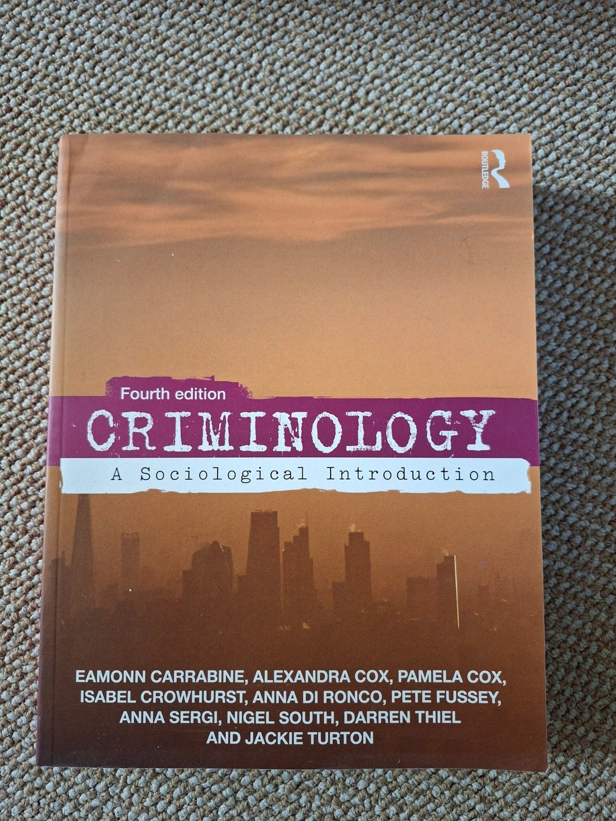 Criminology: A Sociological Introduction (4th Edition) – Eam, Livres, Enlèvement ou Envoi