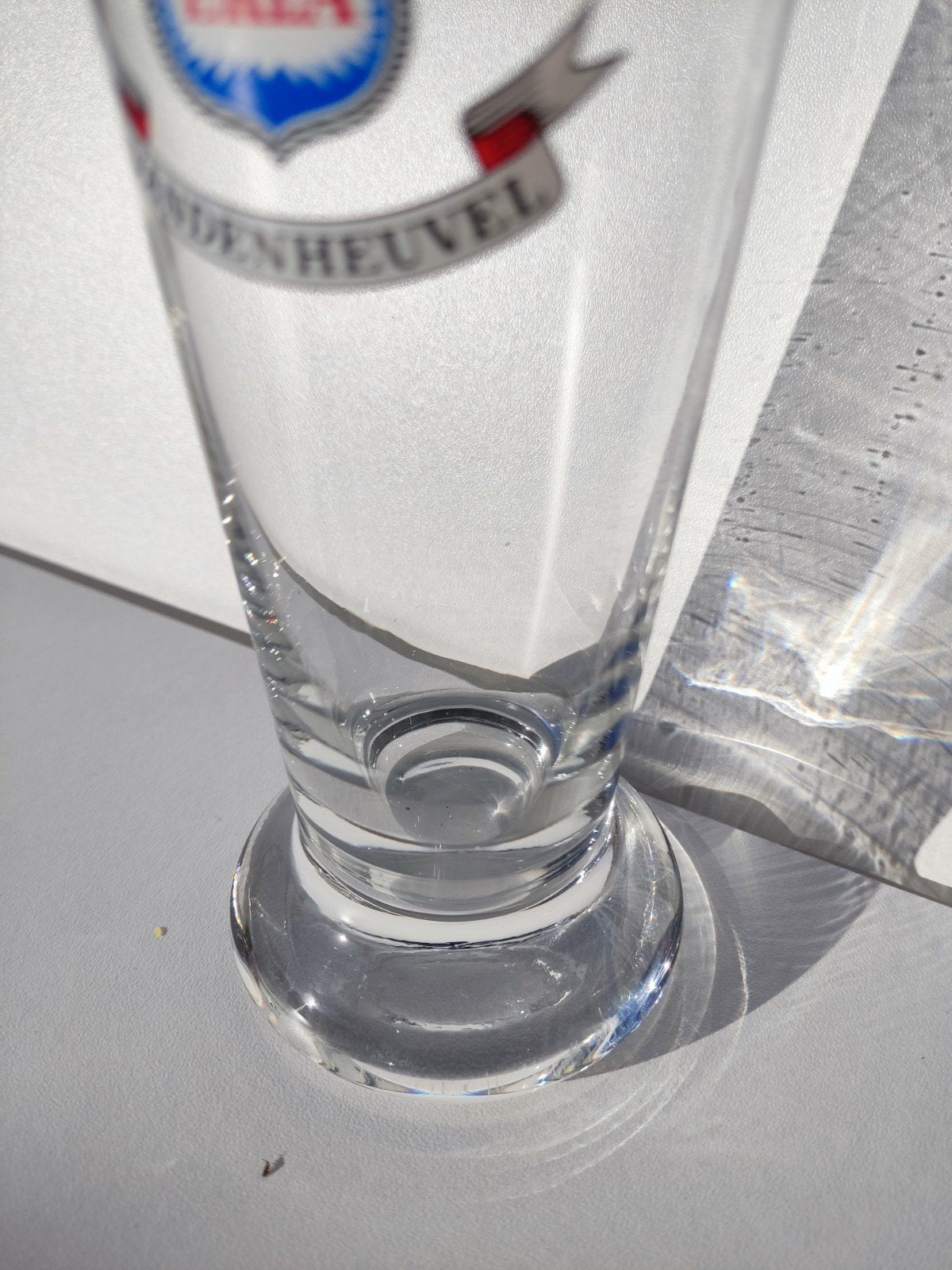 Verre à bière Vintage Ekla - Brasserie Vandenheuvel Bruxelle, Enlèvement, Comme neuf, Verre ou Verres, Autres marques