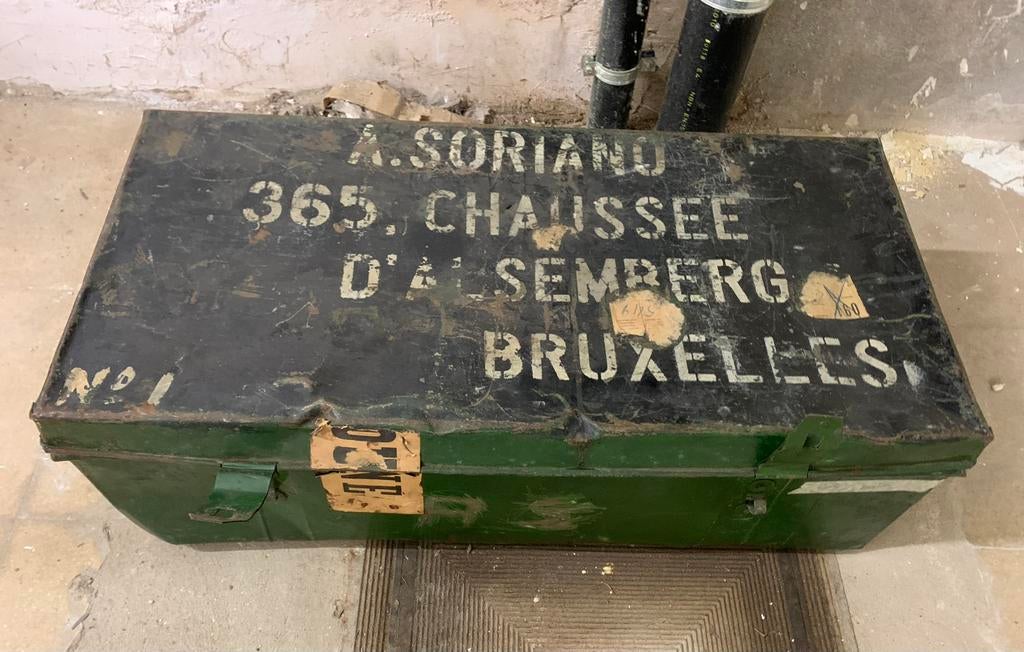 Militaire metalen legerkist, Huis en Inrichting, Ophalen of Verzenden, Gebruikt, Metaal