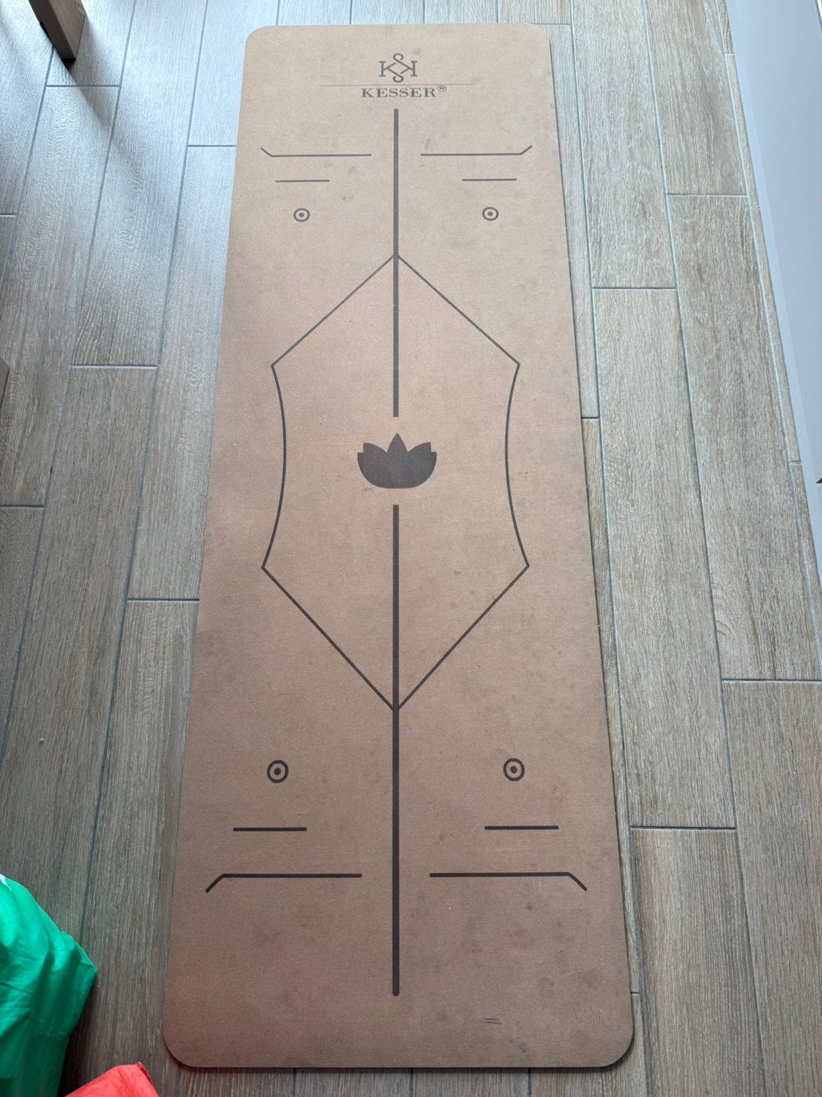 Tapis yoga anti-dérapant + sac de transport, Enlèvement, Comme neuf