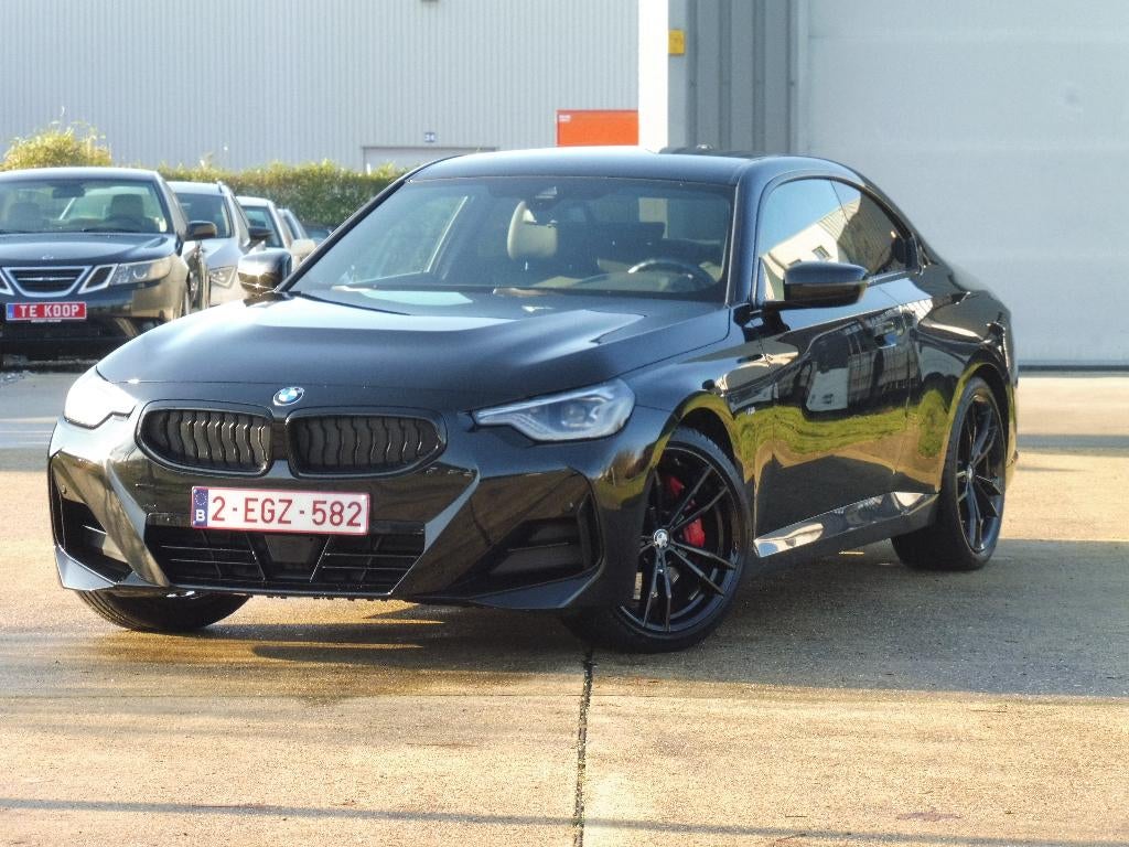 BMW 220i, 2.0 Benzine, 2022, Automaat, M-Pakket, ..., Cuir et Alcantara, Euro 6, Entreprise, Noir