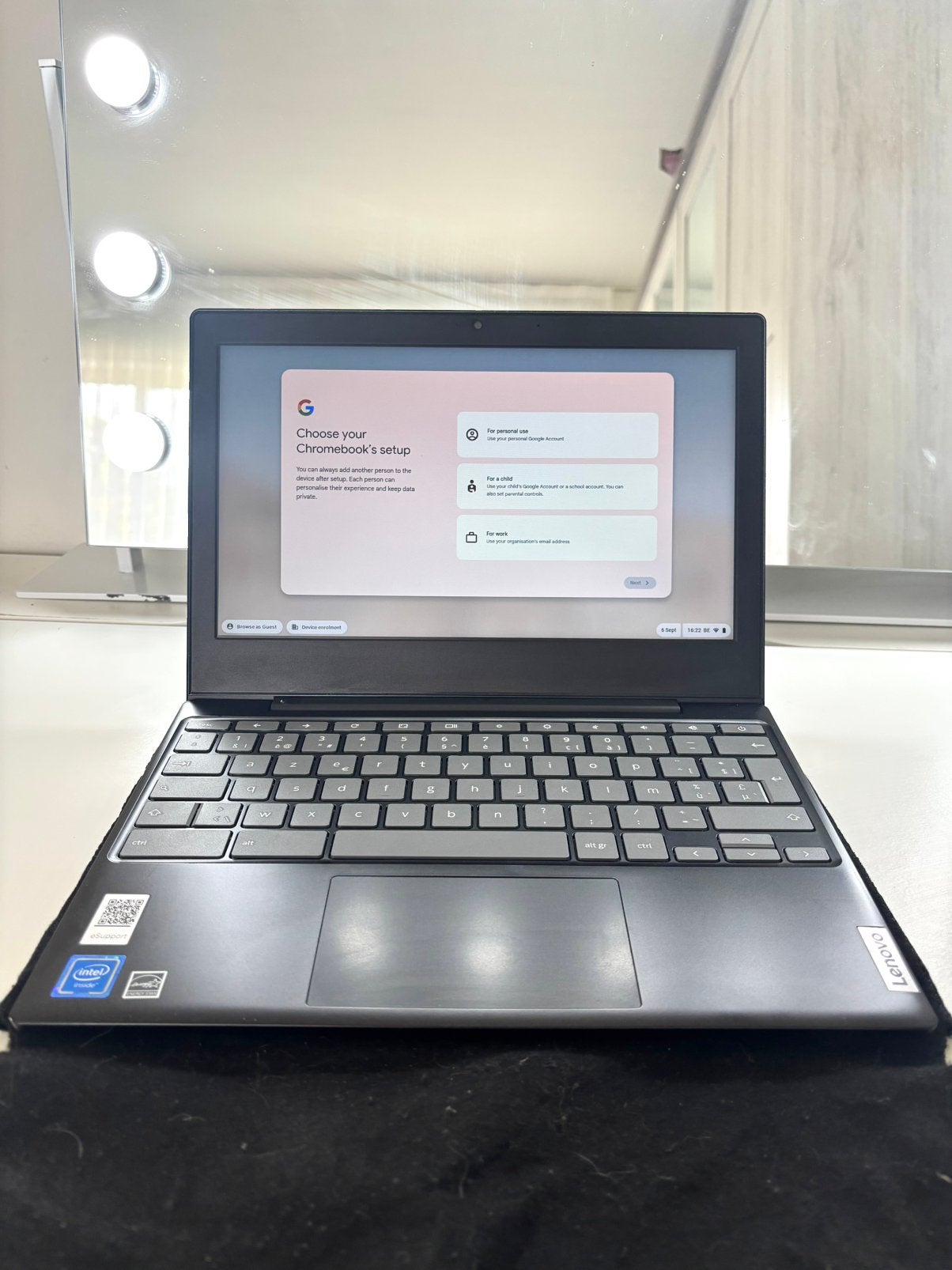 Chromebook Lenovo IdeaPad 3 11,6 pouces - 64 Go -, Azerty, 4 GB ou moins, 64 GB, Enlèvement ou Envoi
