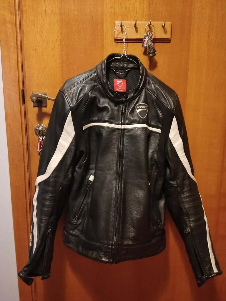 Veste moto cuir taille S, Motoren, Kleding | Motorkleding, Ophalen, Tweedehands, Heren, Jas | leer