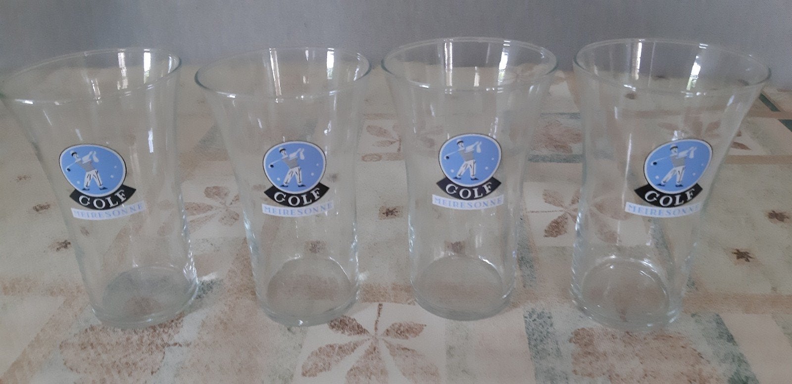 4 vintage bierglazen Golf Meiresonne, Enlèvement