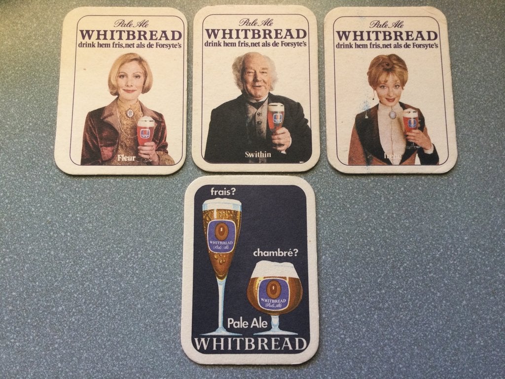 Oude bierviltjes Whitbread Pale Ale, Ophalen of Verzenden, Zo goed als nieuw, Viltje(s)
