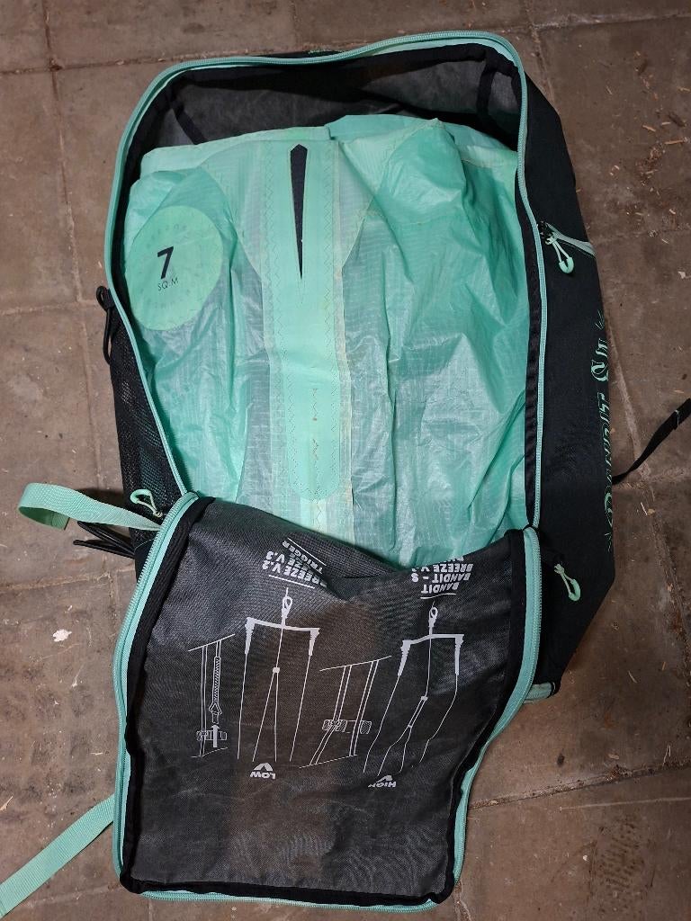 F-One Bandit S4 kitesurfvleugel, Watersport en Boten, Kitesurfen, Ophalen of Verzenden, Gebruikt, 7 m², Kite