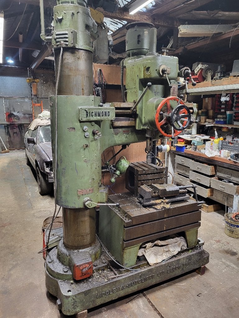 radial boormachine Richmond, Ophalen, Gebruikt, Kolomboormachine