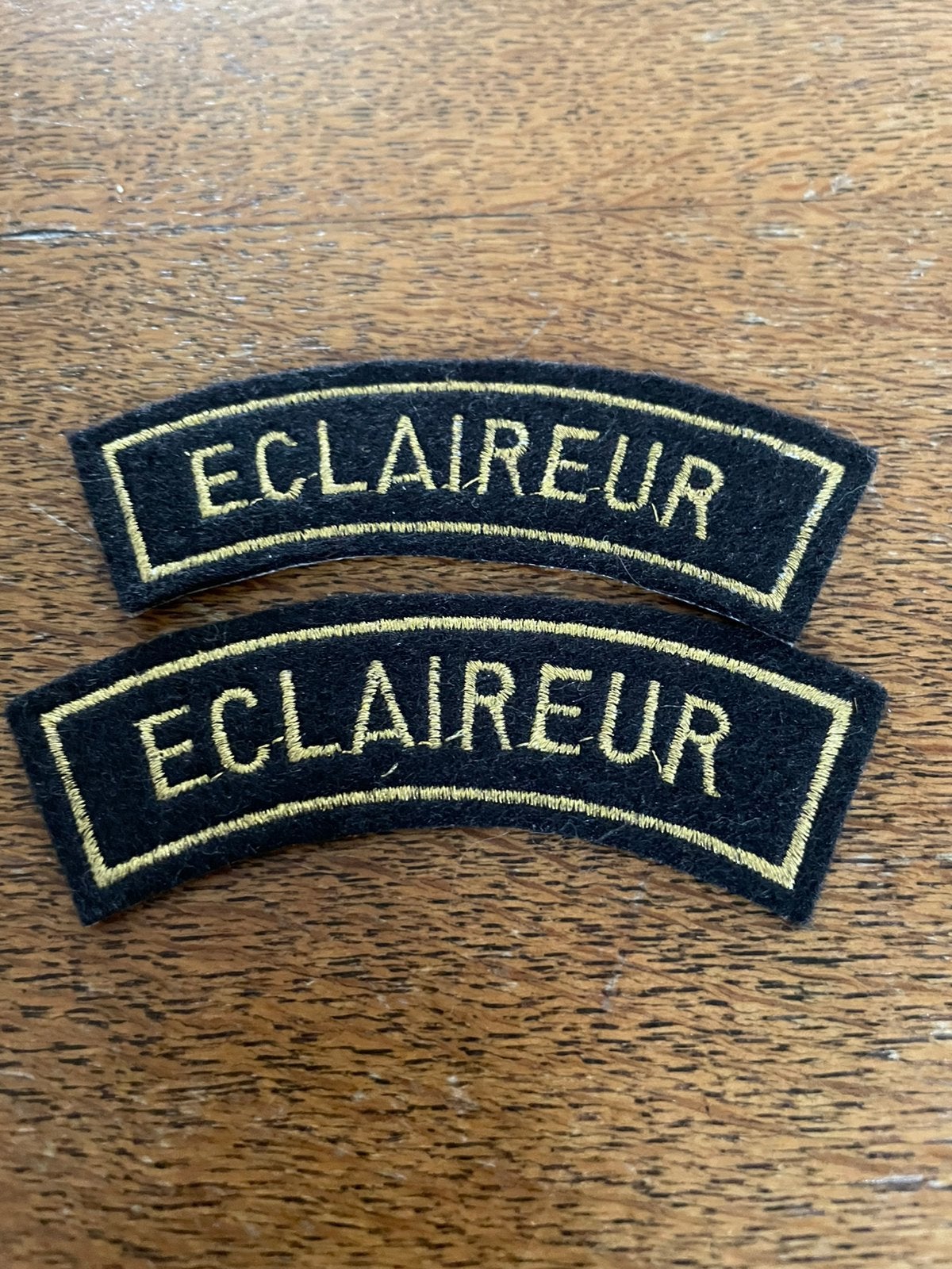 Schouder boogjes ECLAIREUR, Enlèvement ou Envoi, Emblème ou Badge