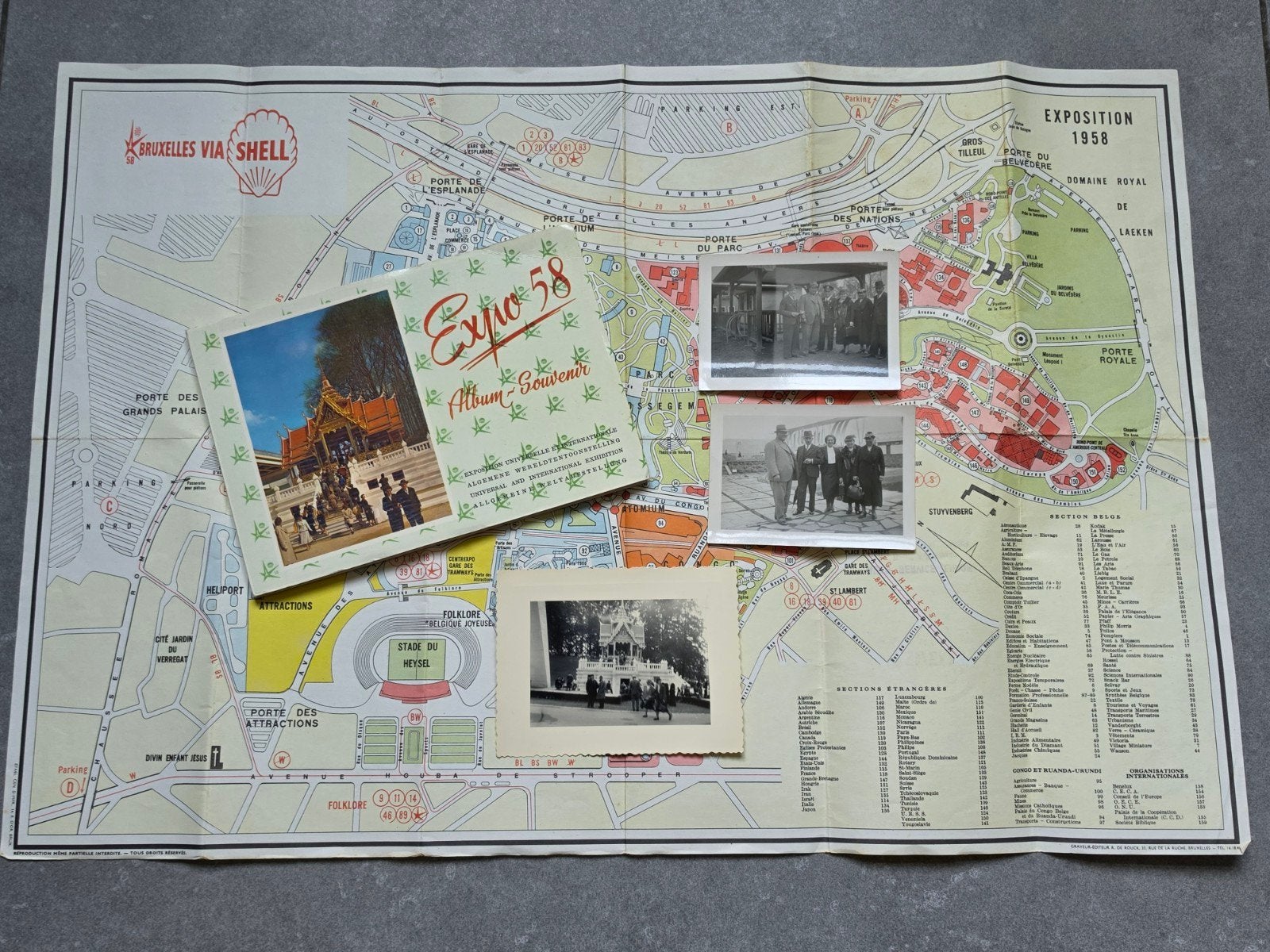 Expo 1958 Album Souvenir, Kaart & Foto's - Brussel, Ophalen of Verzenden