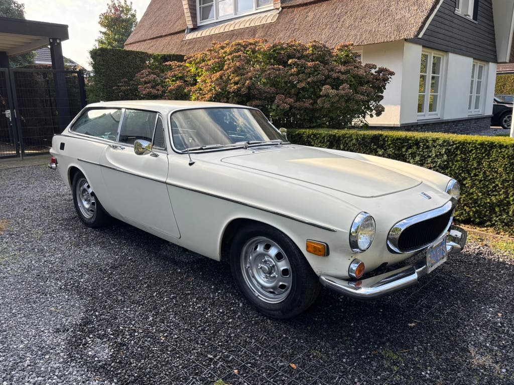Volvo P1800 ES 1972 California White met handbak overdrive, foto 3