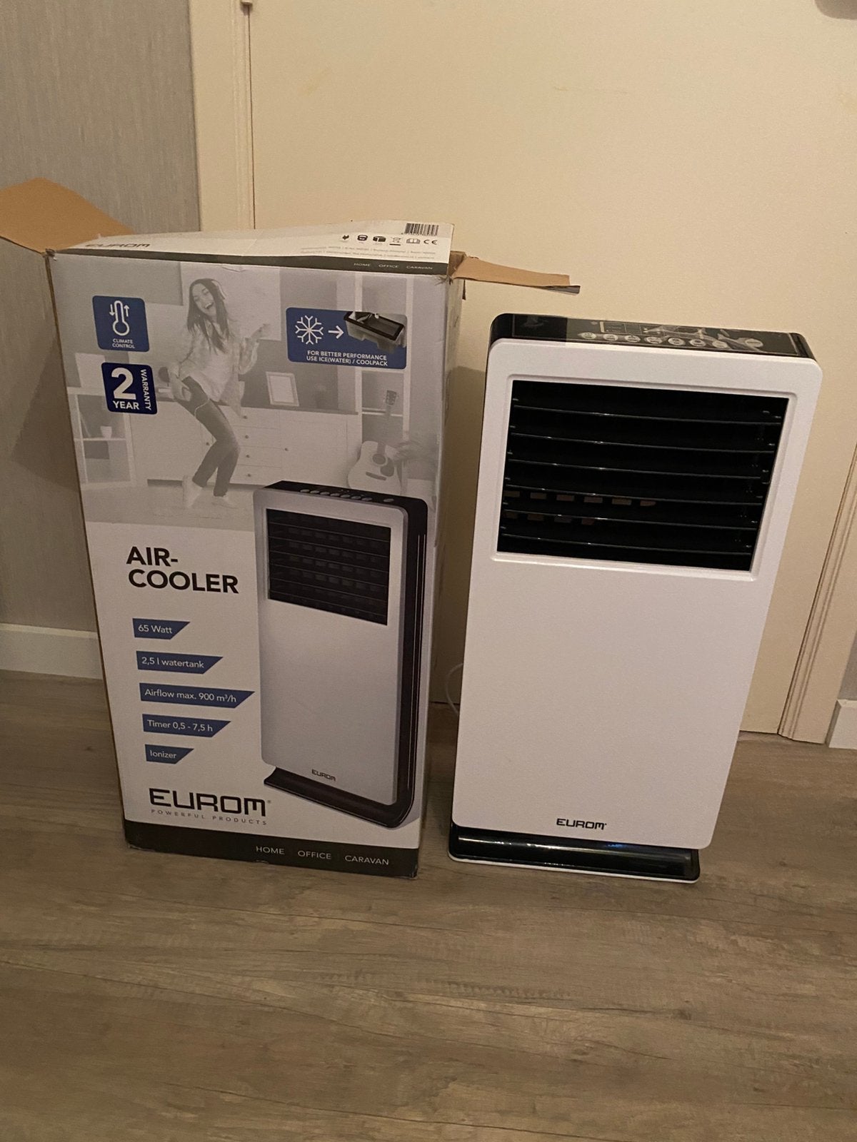 Airco cooler, Ophalen, Energieklasse A of zuiniger, Ventileren, 3 snelheden of meer