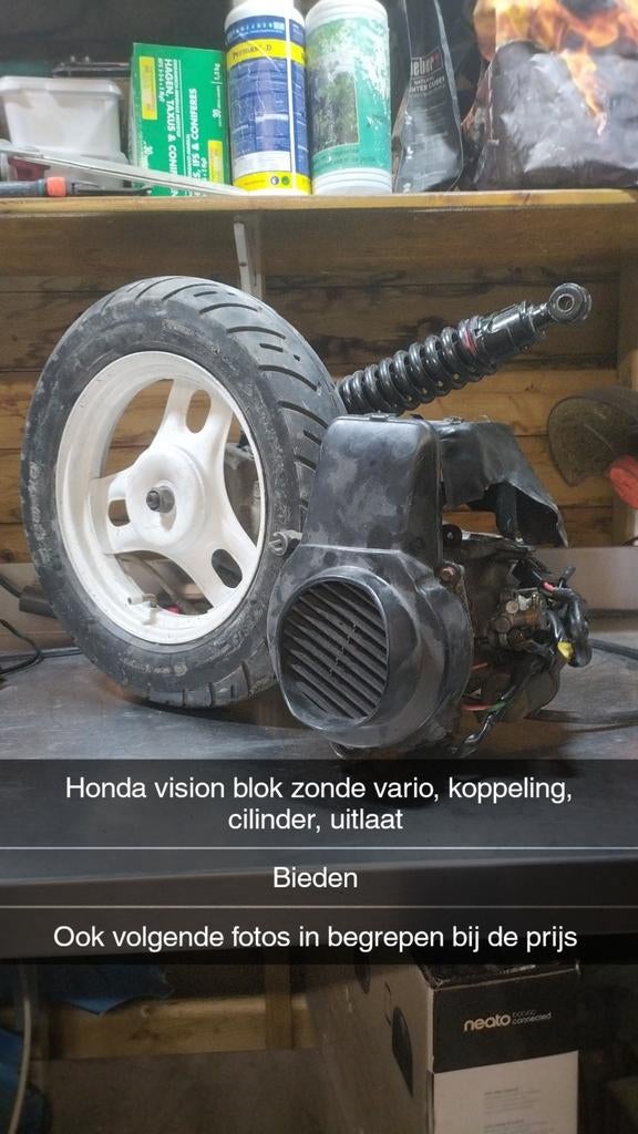 Honda vision onderdelen, Fietsen en Brommers, Ophalen, Zo goed als nieuw, Blok, Honda