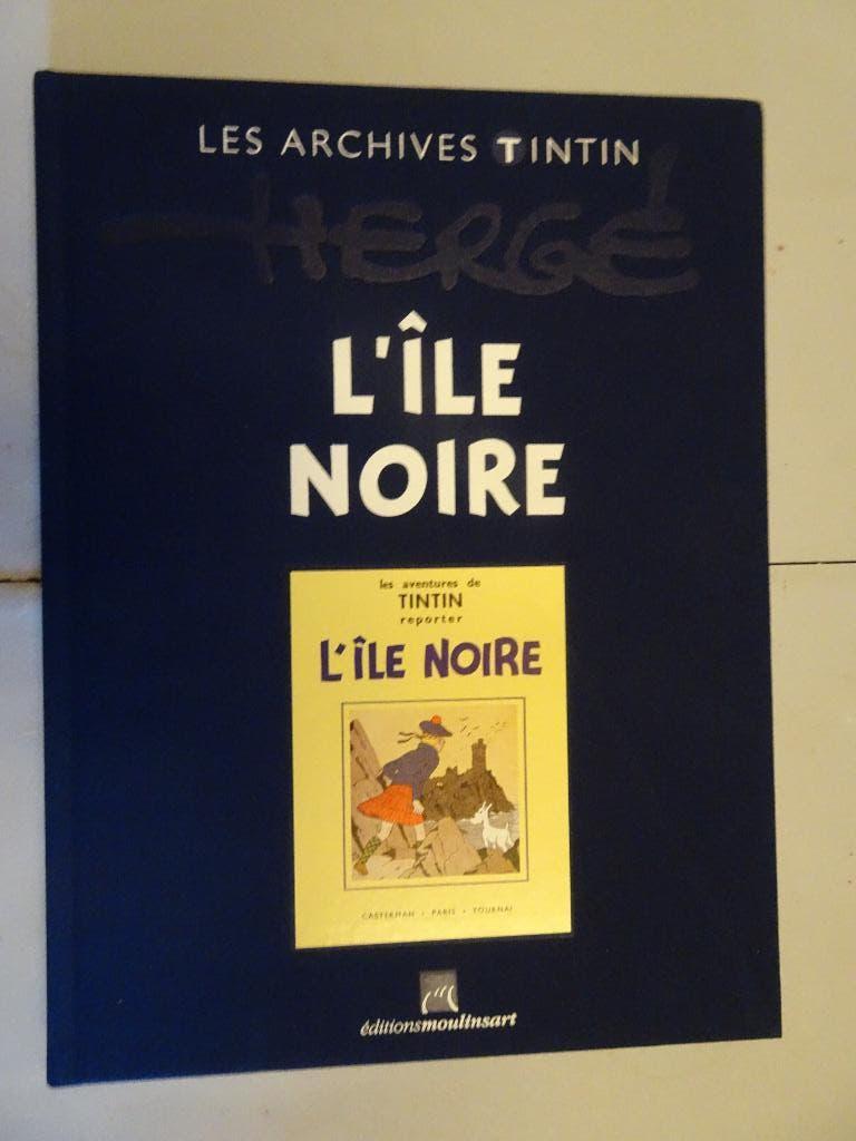 Les Archives Tintin en Noir & Blanc - L'île noire, Enlèvement ou Envoi, Tintin, Utilisé, Livre ou Jeu