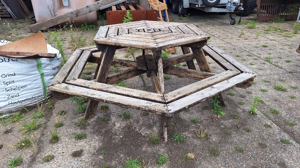 te koop Houten tuintafel, Ophalen, Gebruikt
