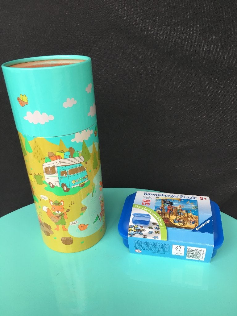 puzzels hema en ravensburger piraat in zeer goede staat, Ophalen of Verzenden, Meer dan 50 stukjes, Zo goed als nieuw, 6 jaar of ouder