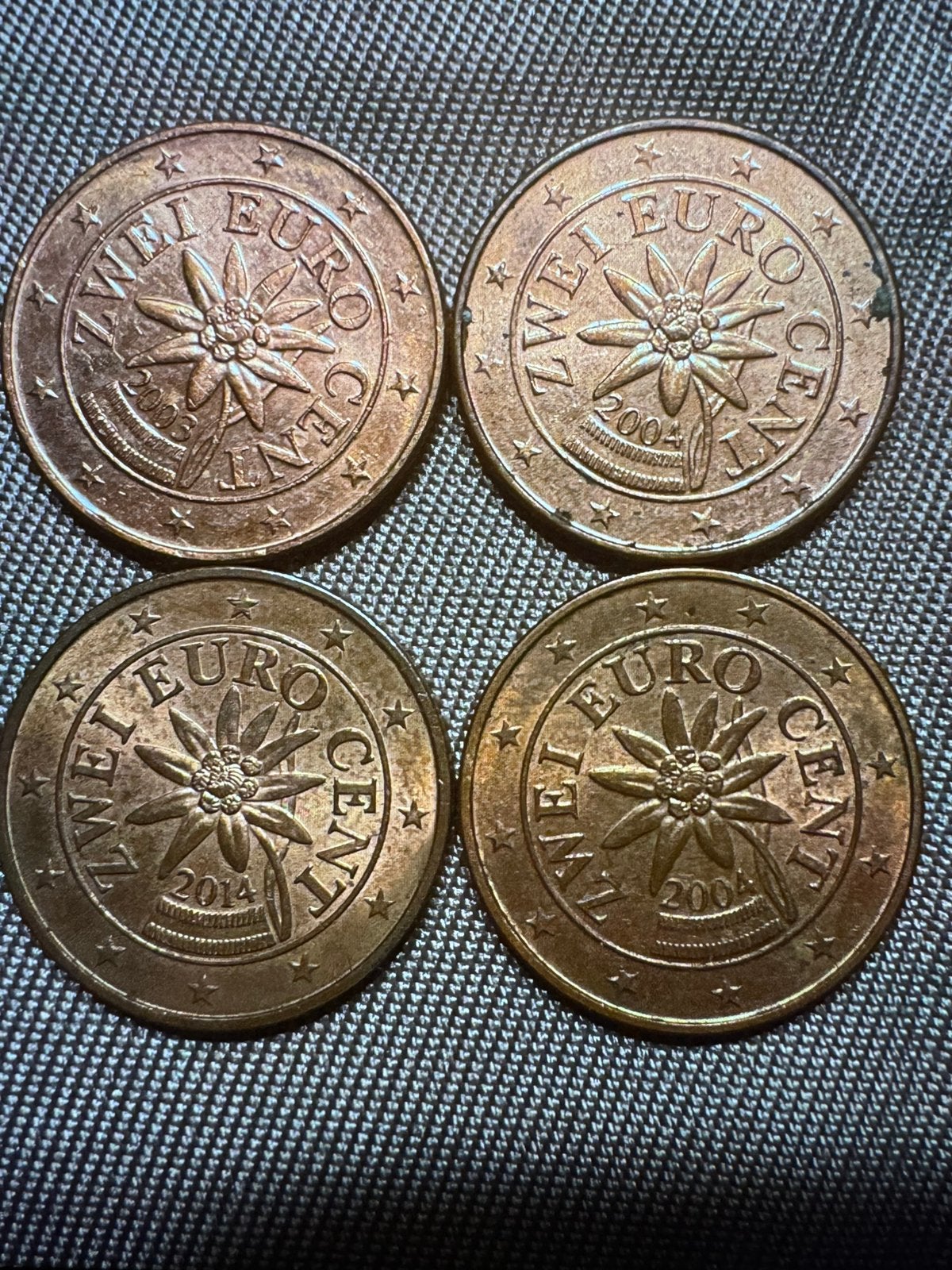 2 eurocent oostenrijk, Ophalen, Oostenrijk