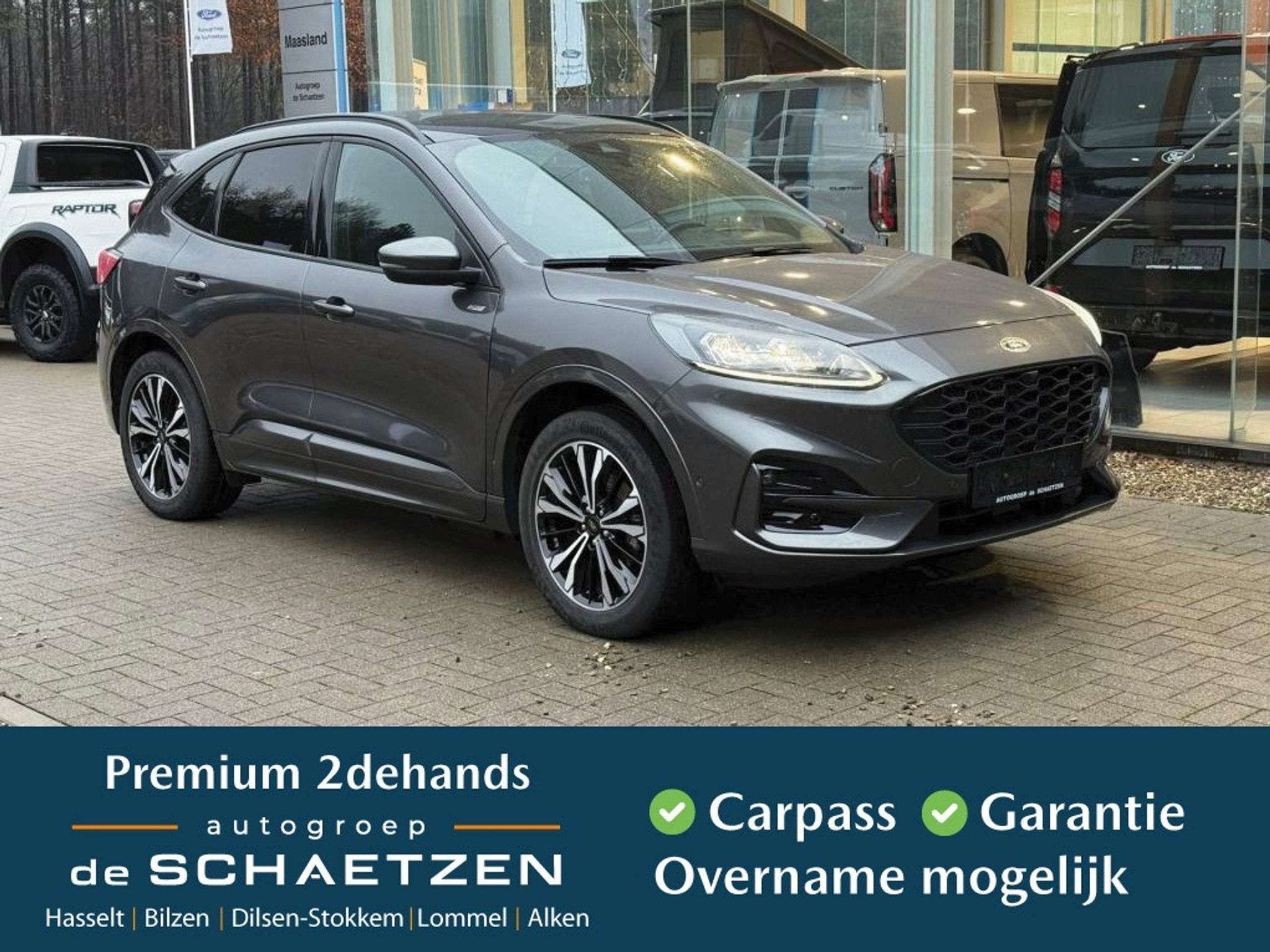 Ford Kuga ST-Line X PHEV AUT (année de construction 2022), 1773 kg, Argent ou Gris, Achat, Détection des panneaux routiers