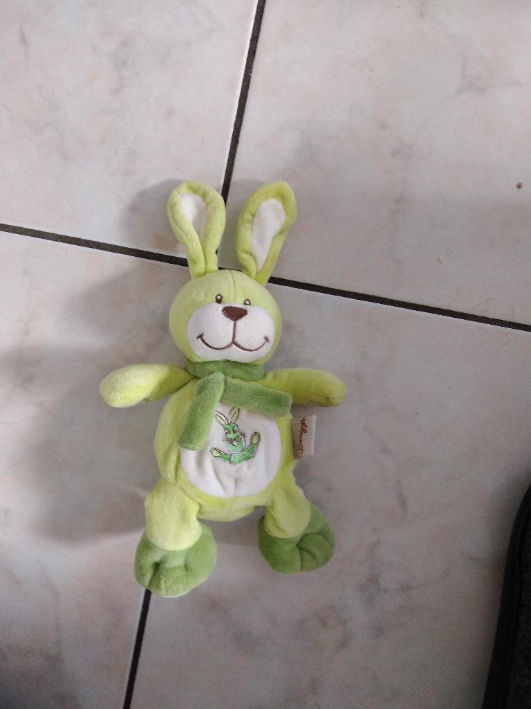 knuffel bengy groen konijn (doos maart 2026), Ophalen of Verzenden, Nieuw, Konijn