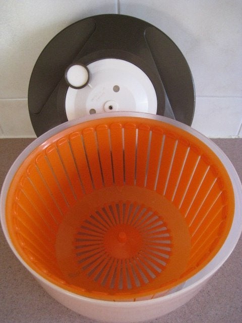 Vintage slazwierder, jaren 70 retro kleuren, perfeke staat!, Huis en Inrichting, Keuken | Keukenbenodigdheden, Ophalen, Bruin