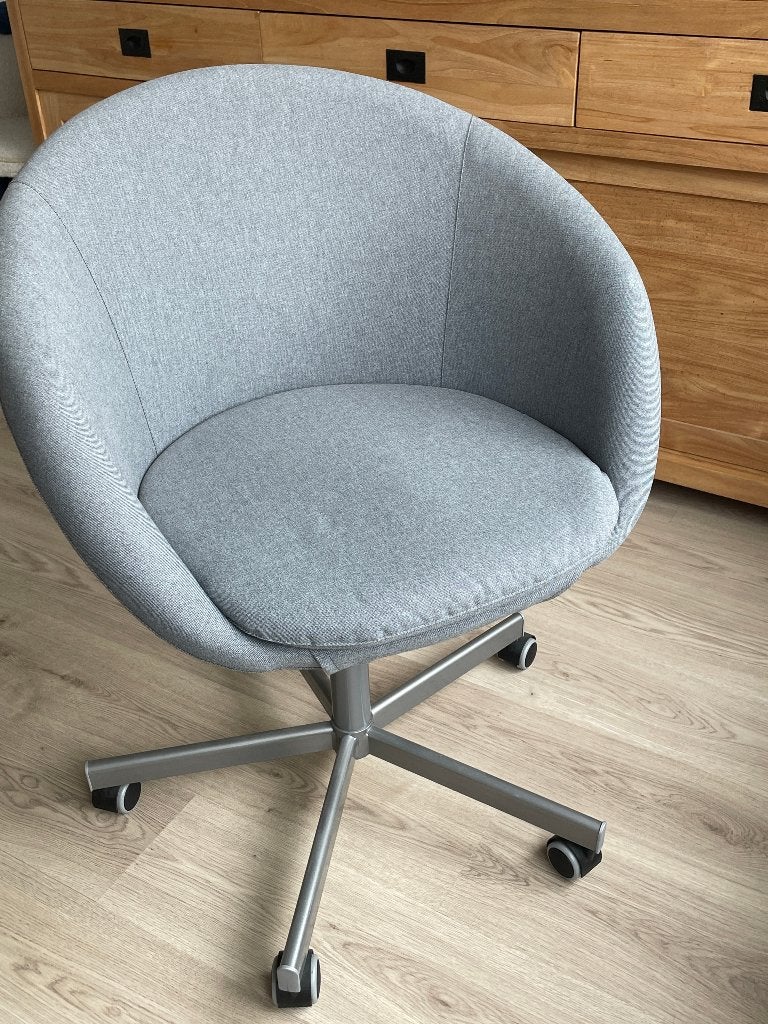 chaise pivotante bureau, Enlèvement, Comme neuf, Gris, Chaise de bureau