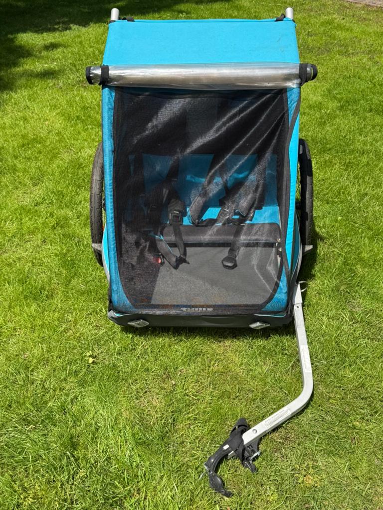 Te koop: Thule Coaster XT fietskar wandelwagen goede staat., Enlèvement, Utilisé, Pliable